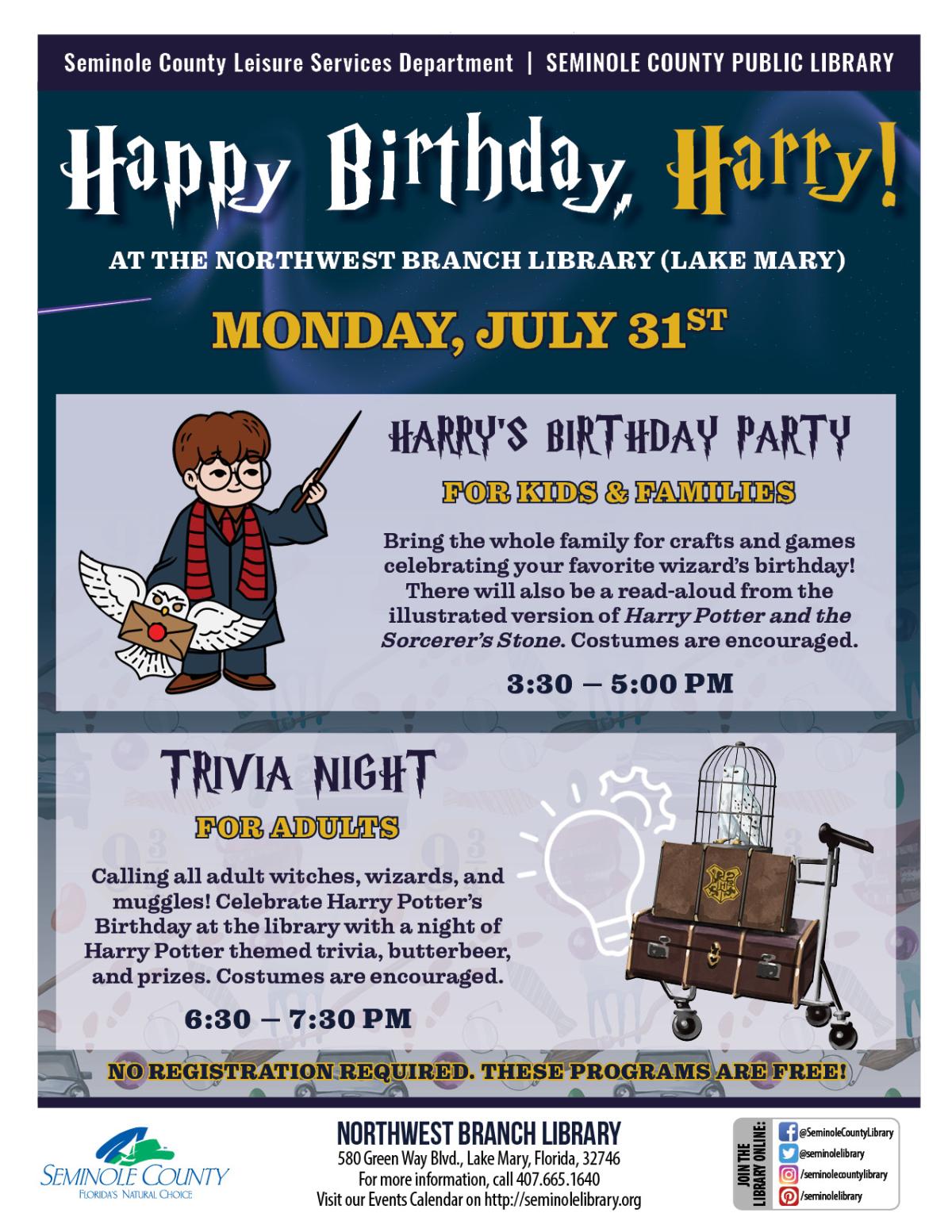 Happy Birthday, Harry! Harry's Birthday Party