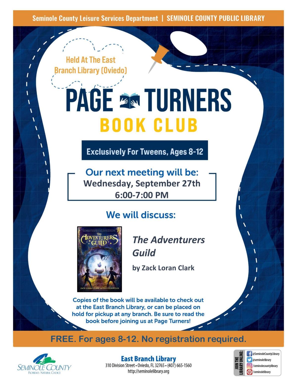 Page Turners Book Club - The Adventurers Guild