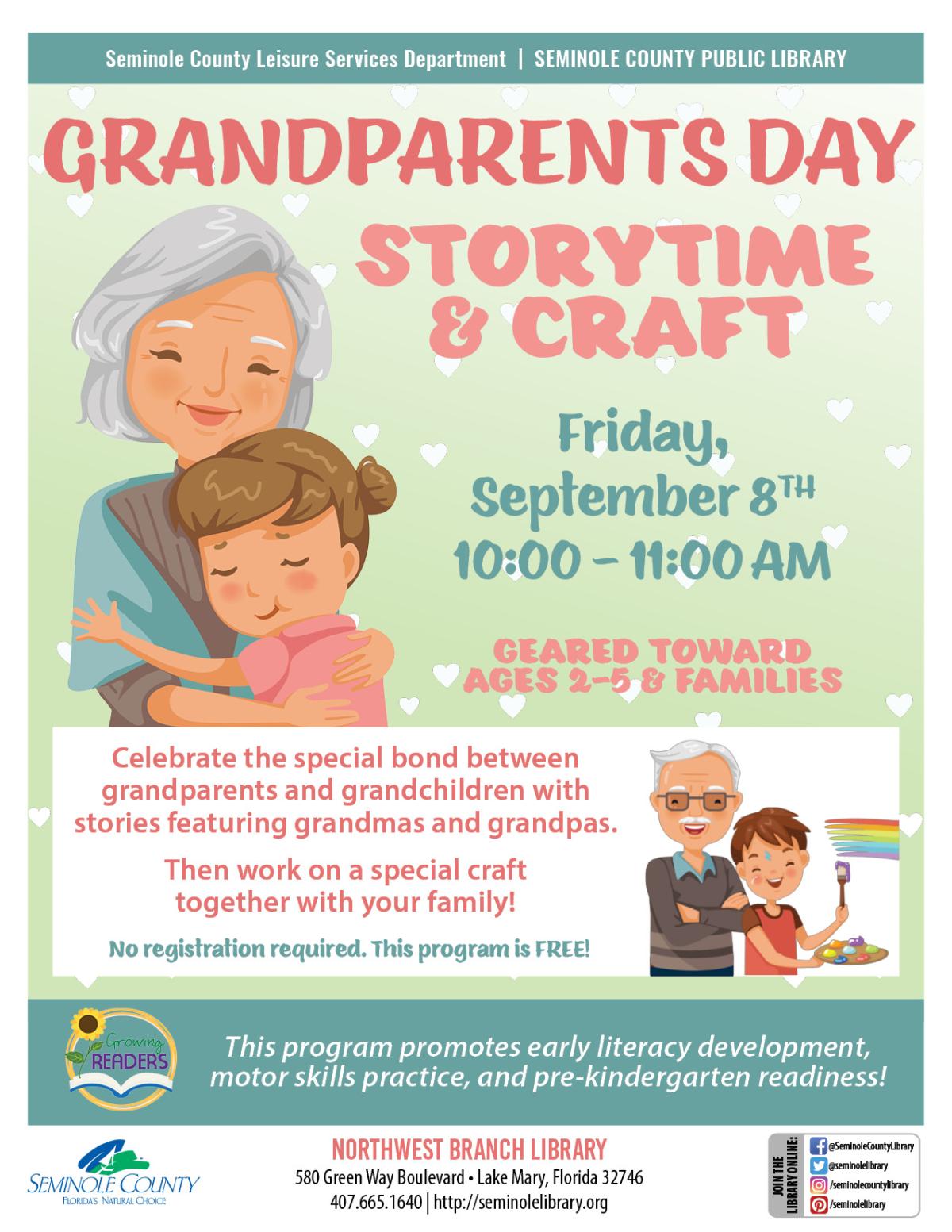 Grandparents Day Storytime and Craft