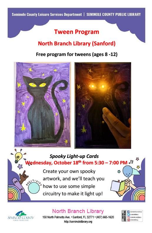 Spooky Light-Up Cards - for Tweens, Ages 8-12 - North