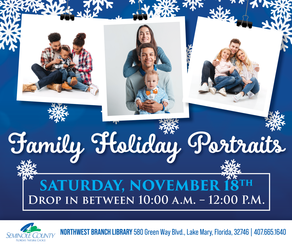 Family Holiday Portraits at Northwest Branch Library