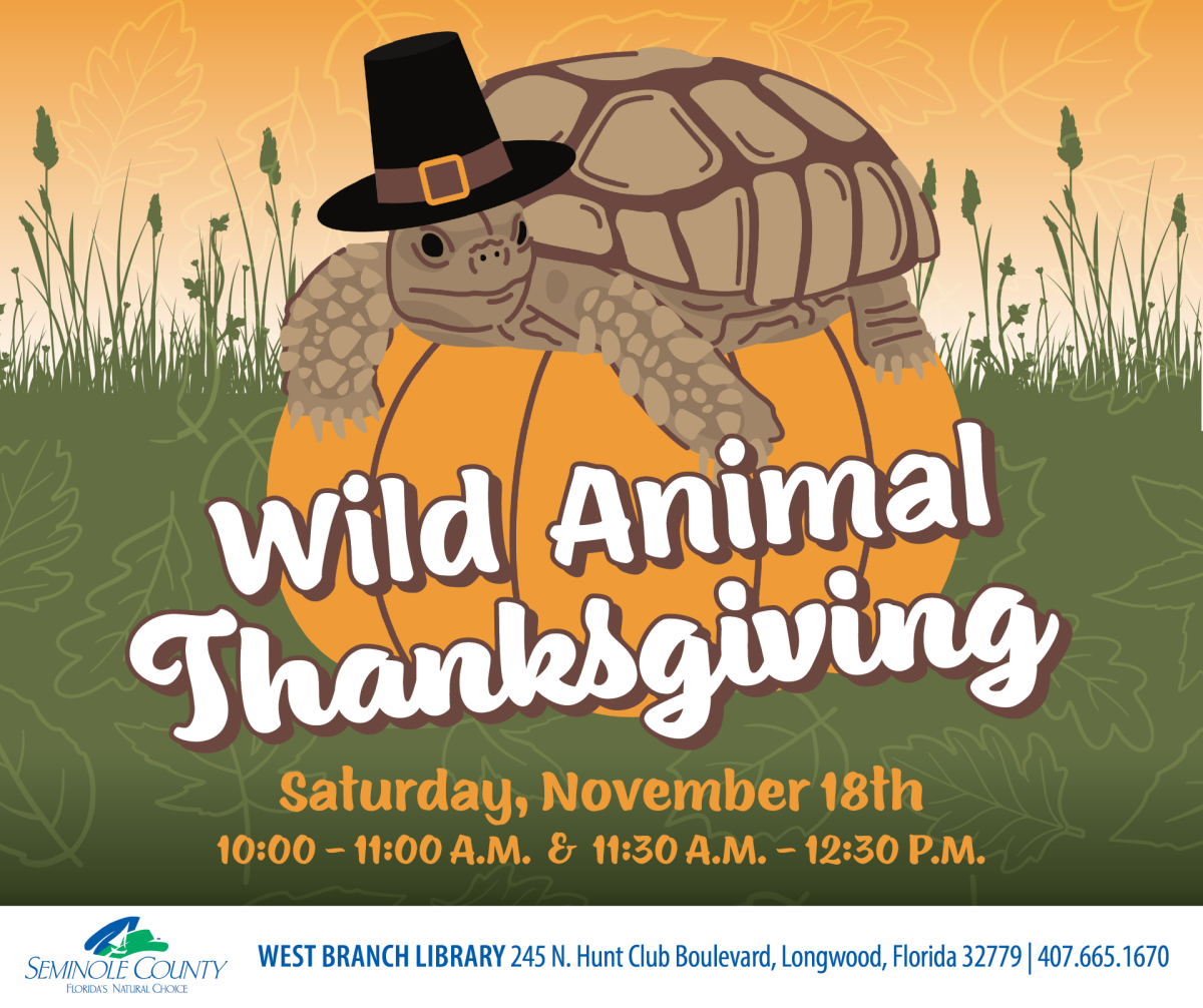 Wild Animal Thanksgiving program at West Branch Library