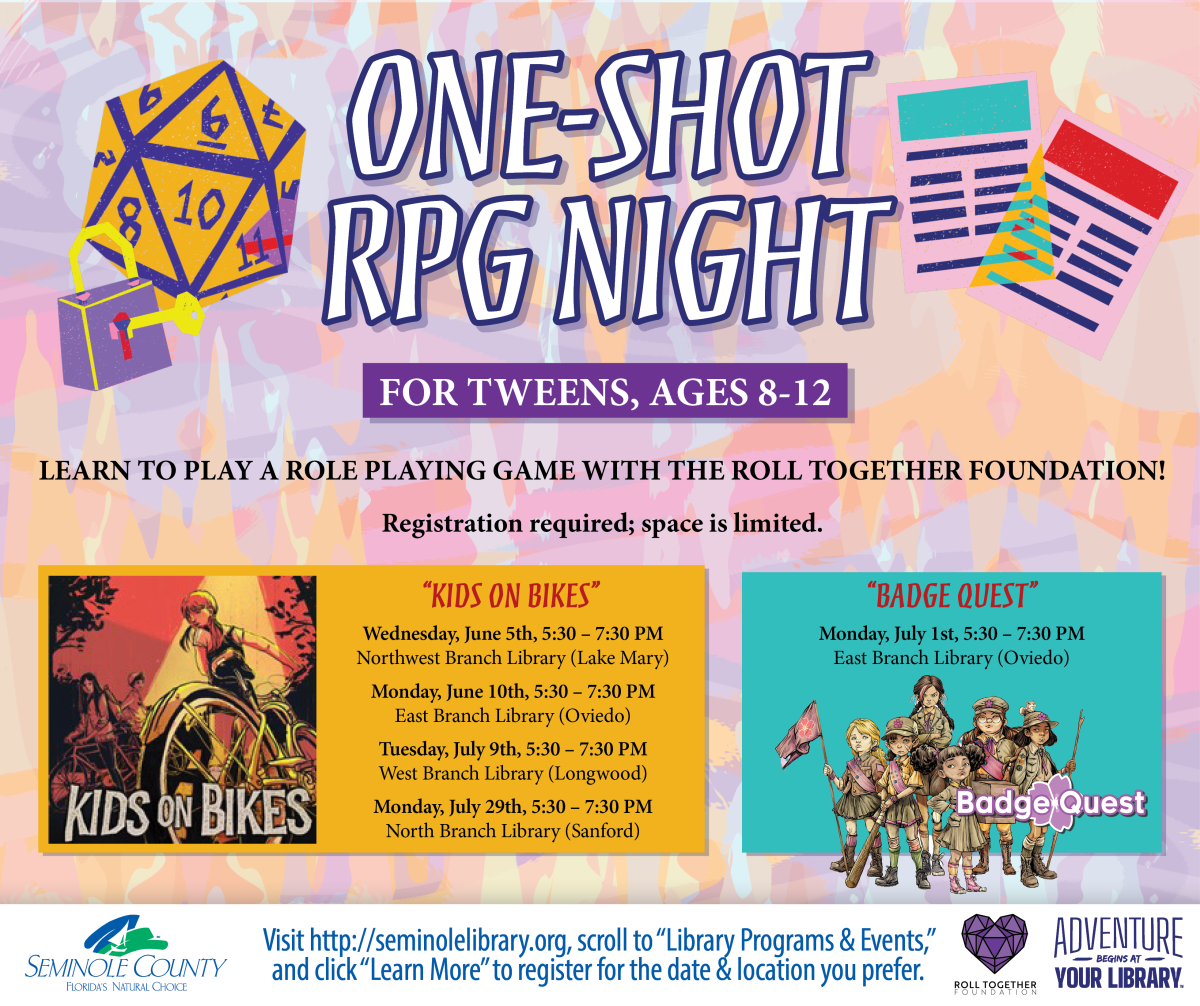 One-Shot RPG Night for Tweens