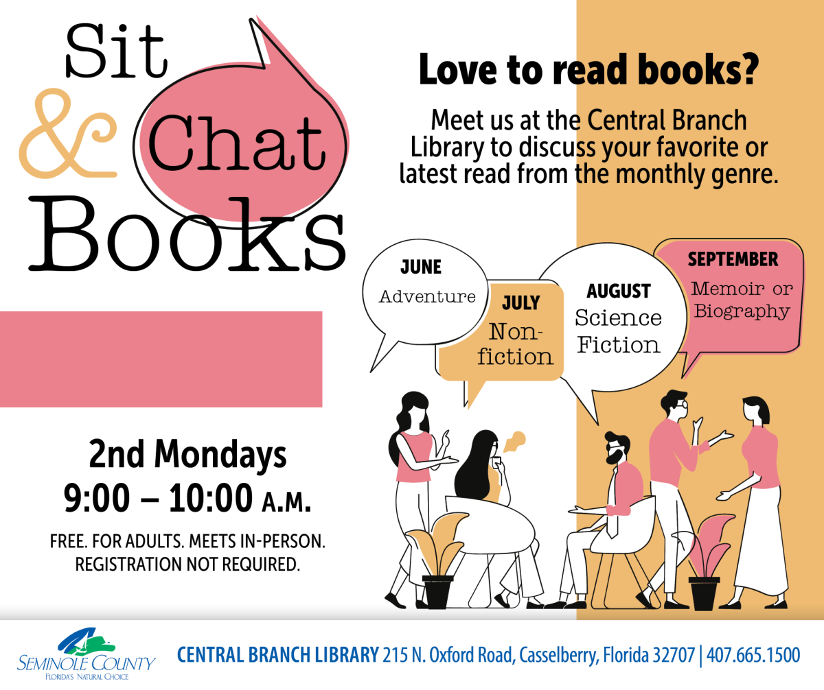 Sit & Chat Books at Central Branch Library