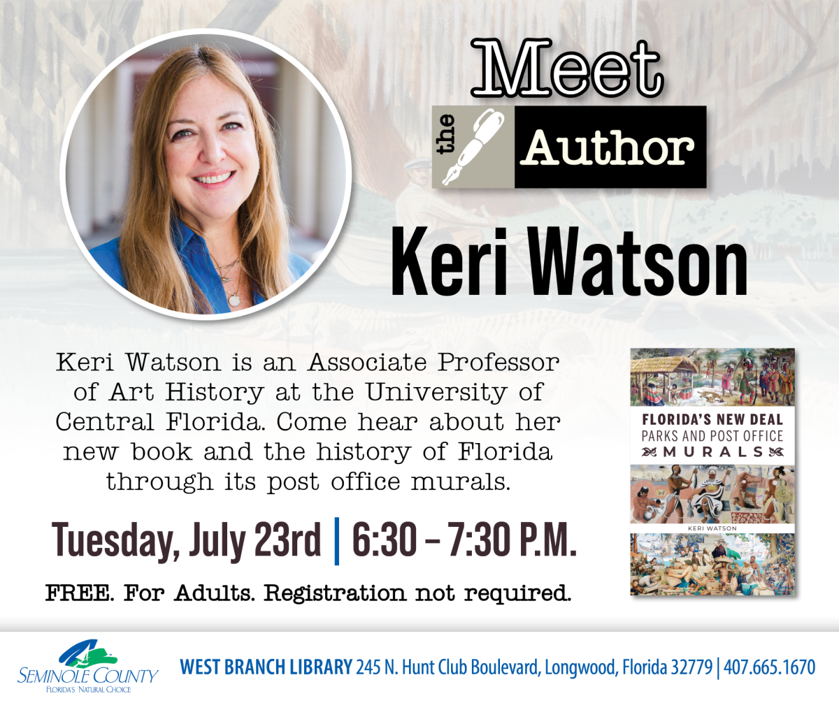 Meet the Author: Keri Watson program at West Branch Library