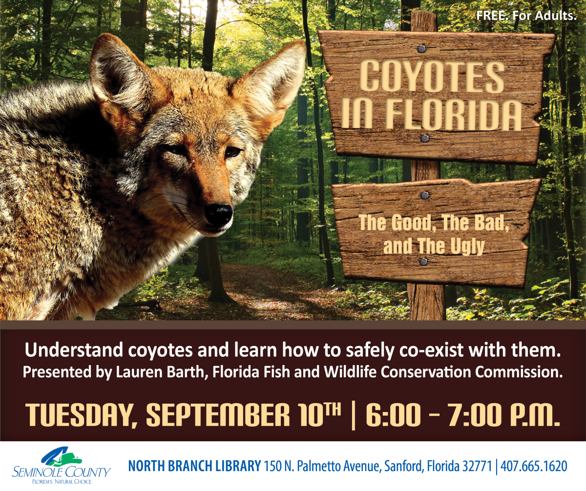 Coyotes in Florida program at North Branch Library