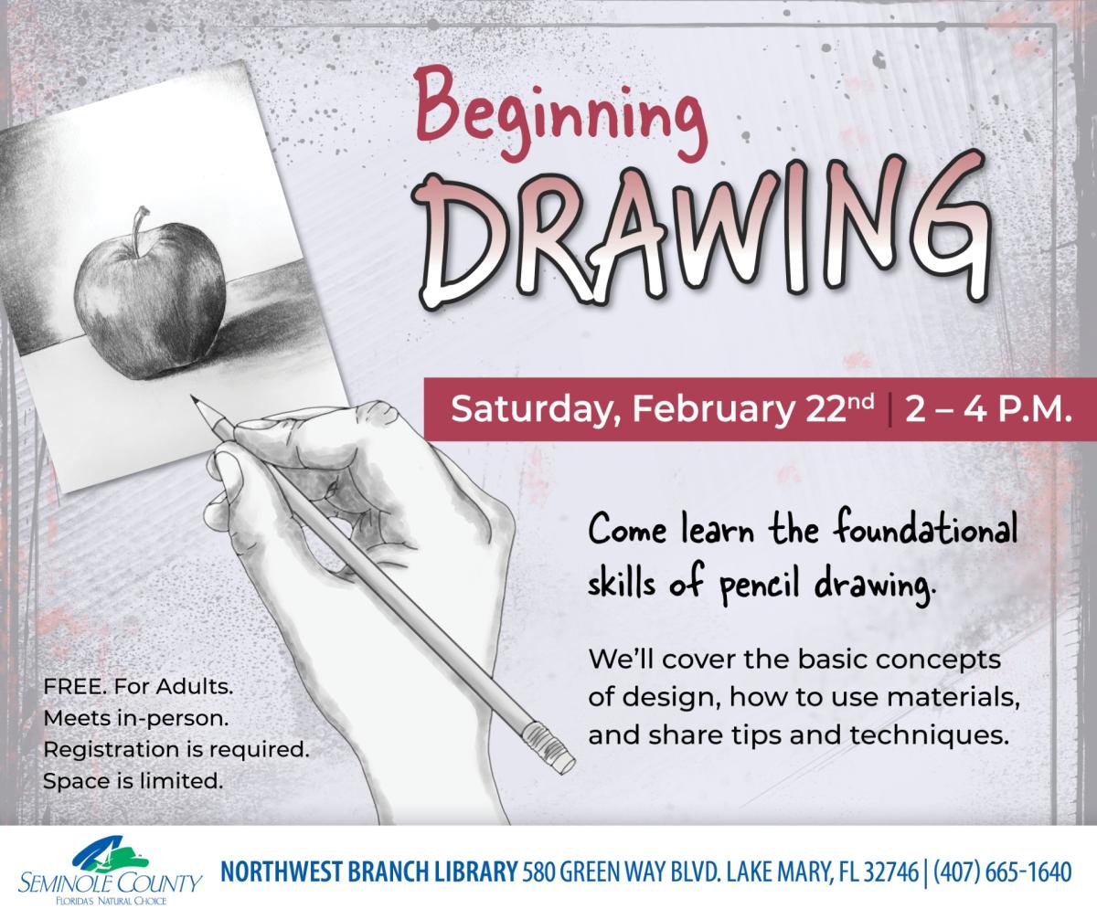 Beginning Drawing program at Northwest Branch Library