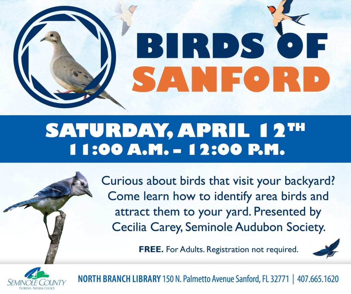 Birds of Sanford program at North Branch Library