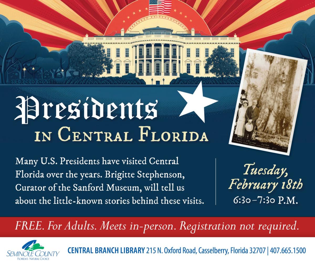 Presidents in Central Florida program at Central Branch Library