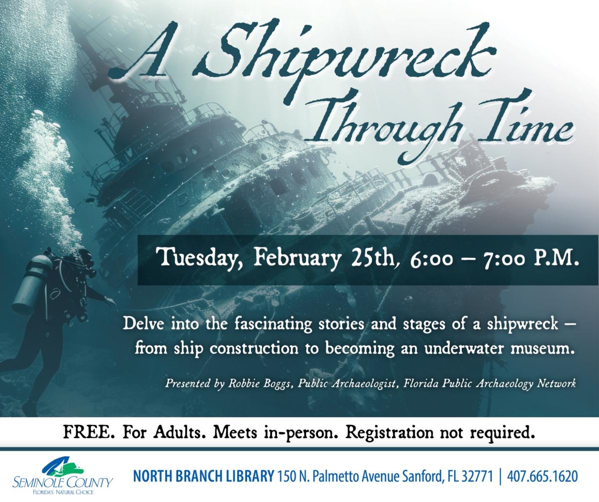 A Shipwreck Through Time program at North Branch Library