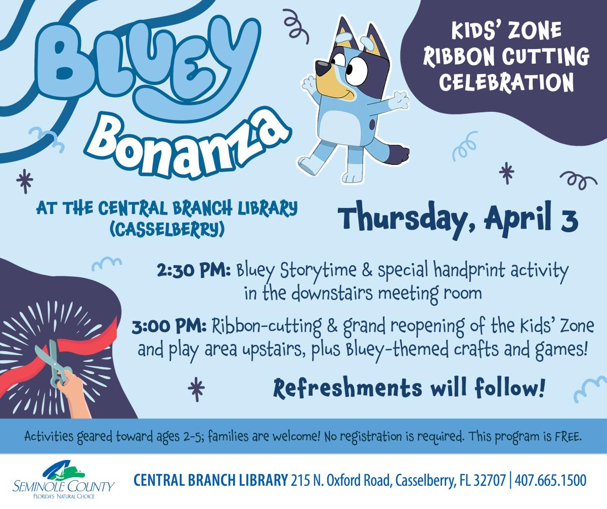 Bluey Bonanza & Ribbon Cutting