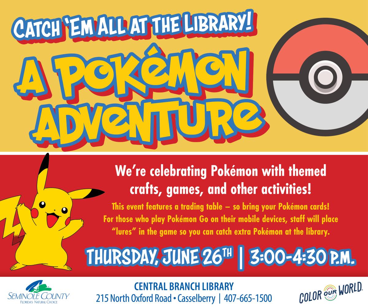 Catch 'Em All at the Library: A Pokémon Adventure