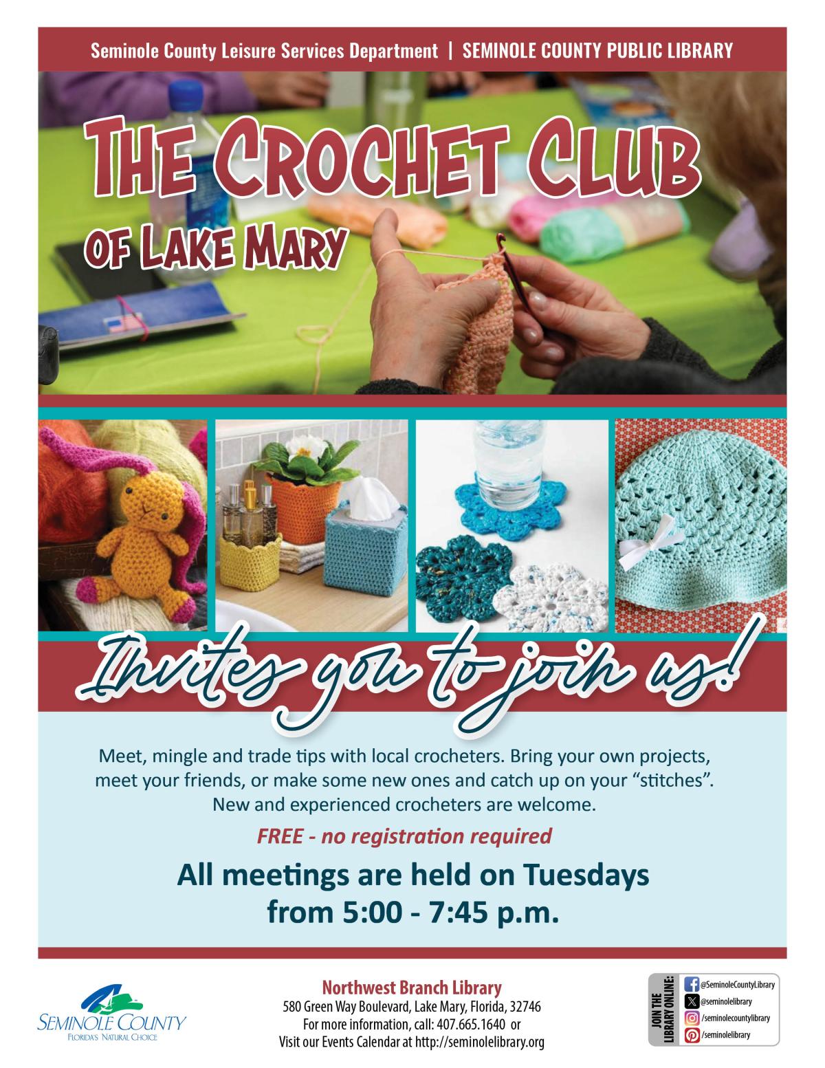 crochet club flyer