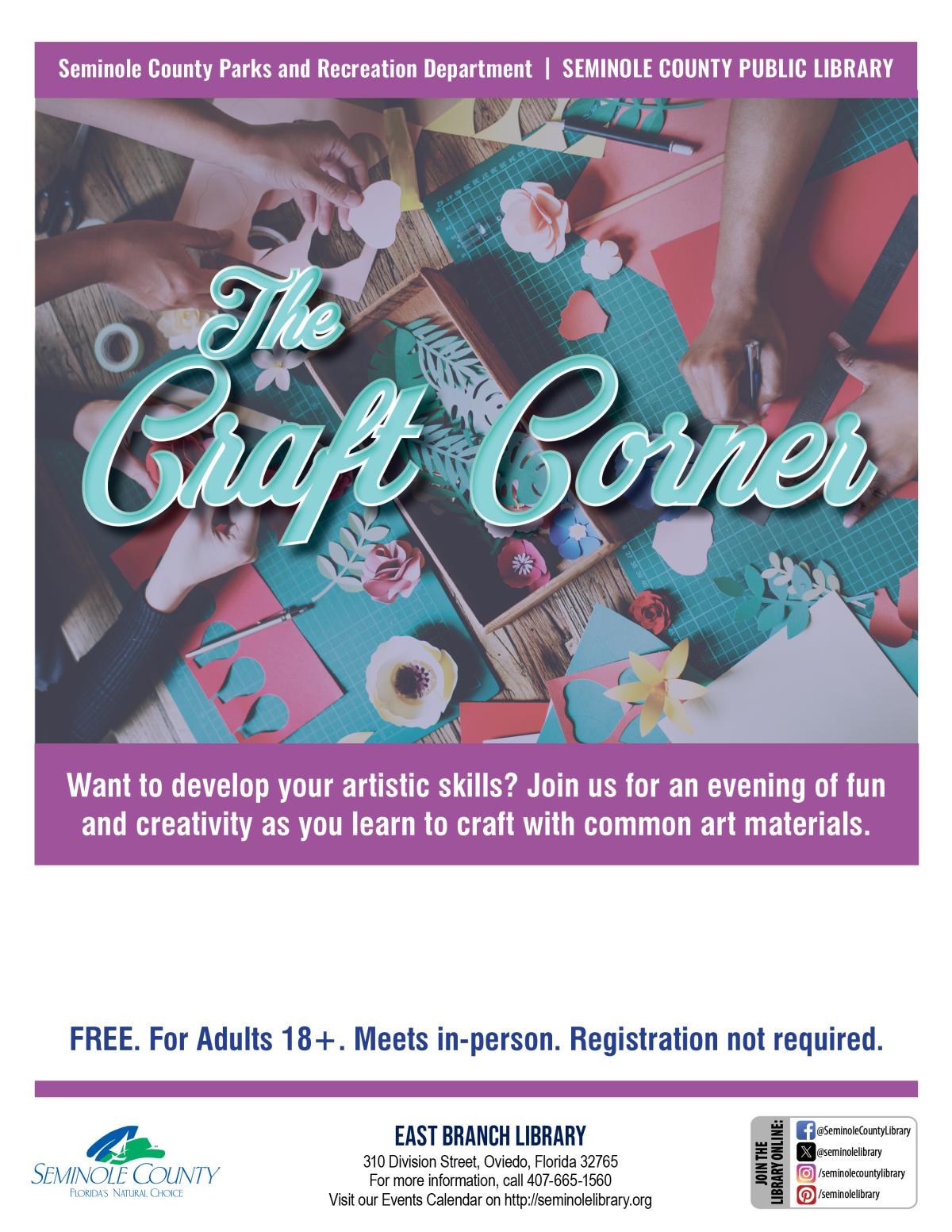 Craft Corner at East