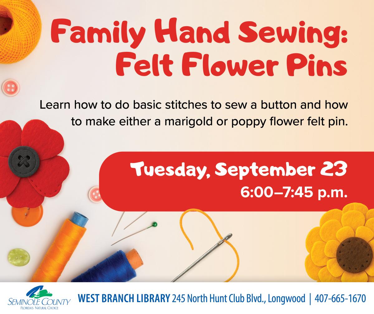 Felt Flower Pin Flyer