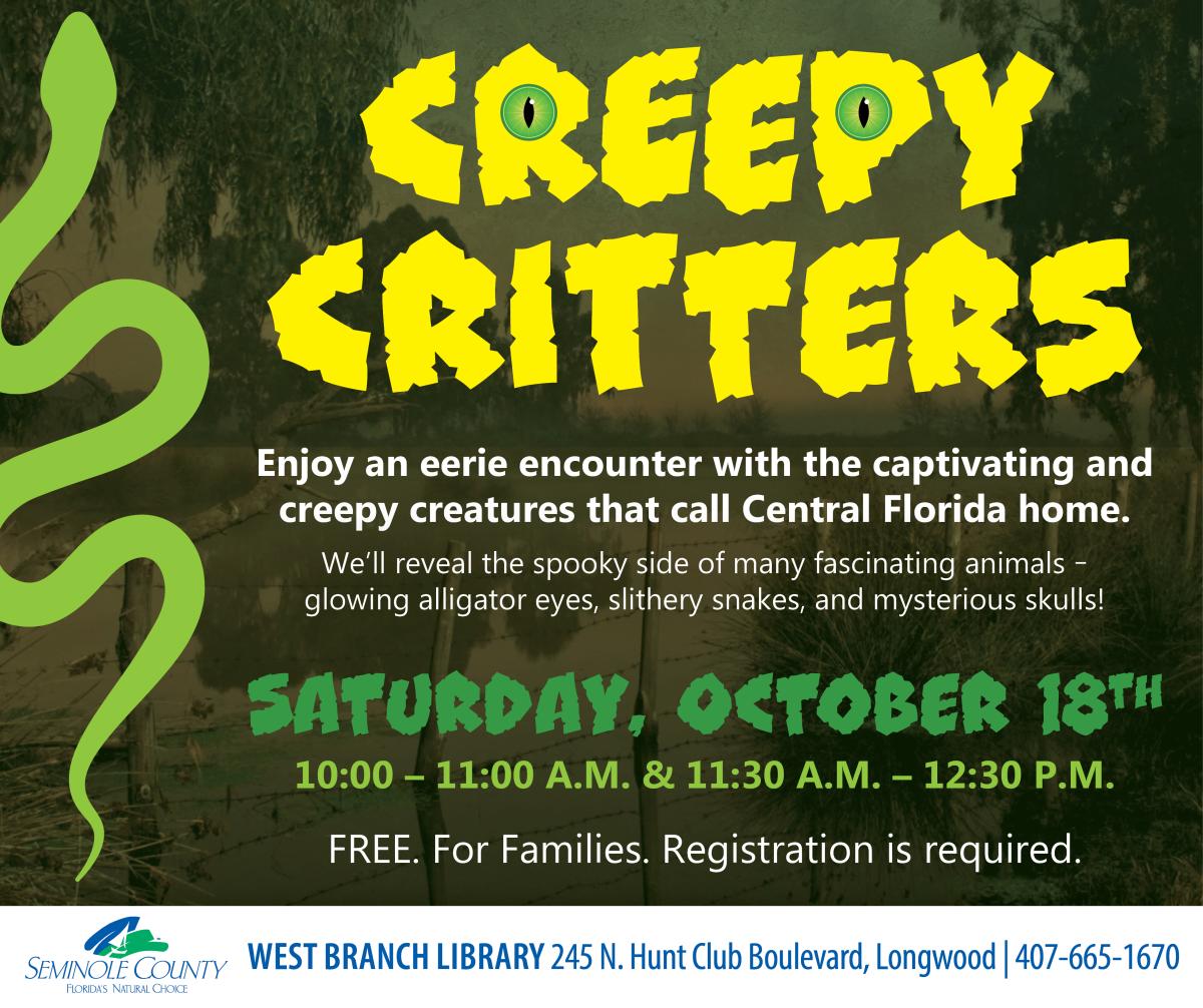 Creepy Critters Flyer