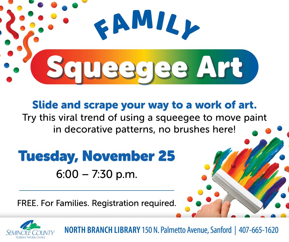Squeegee art flyer