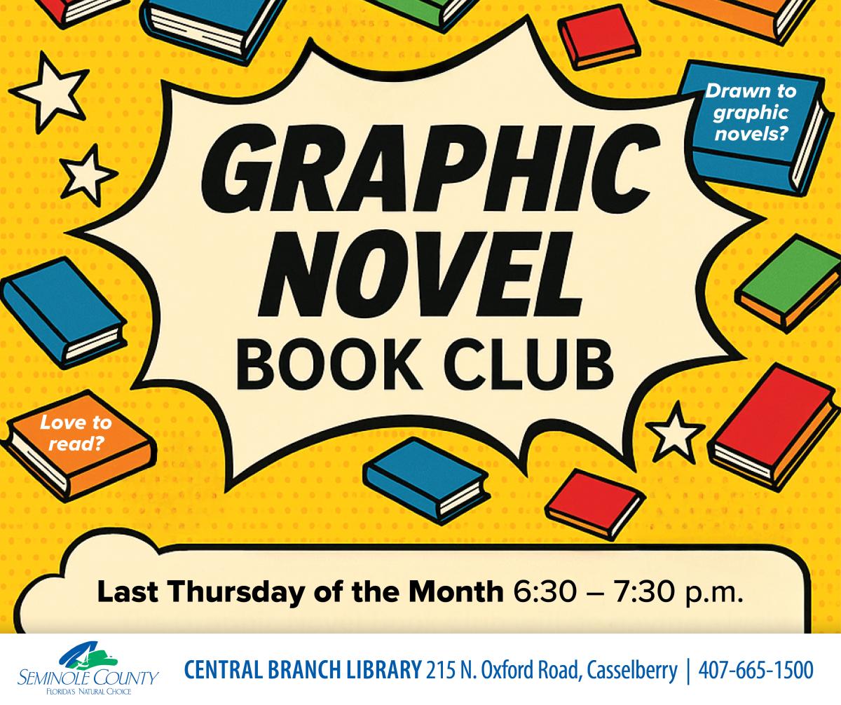 Graphic Novel Book Club Flyer