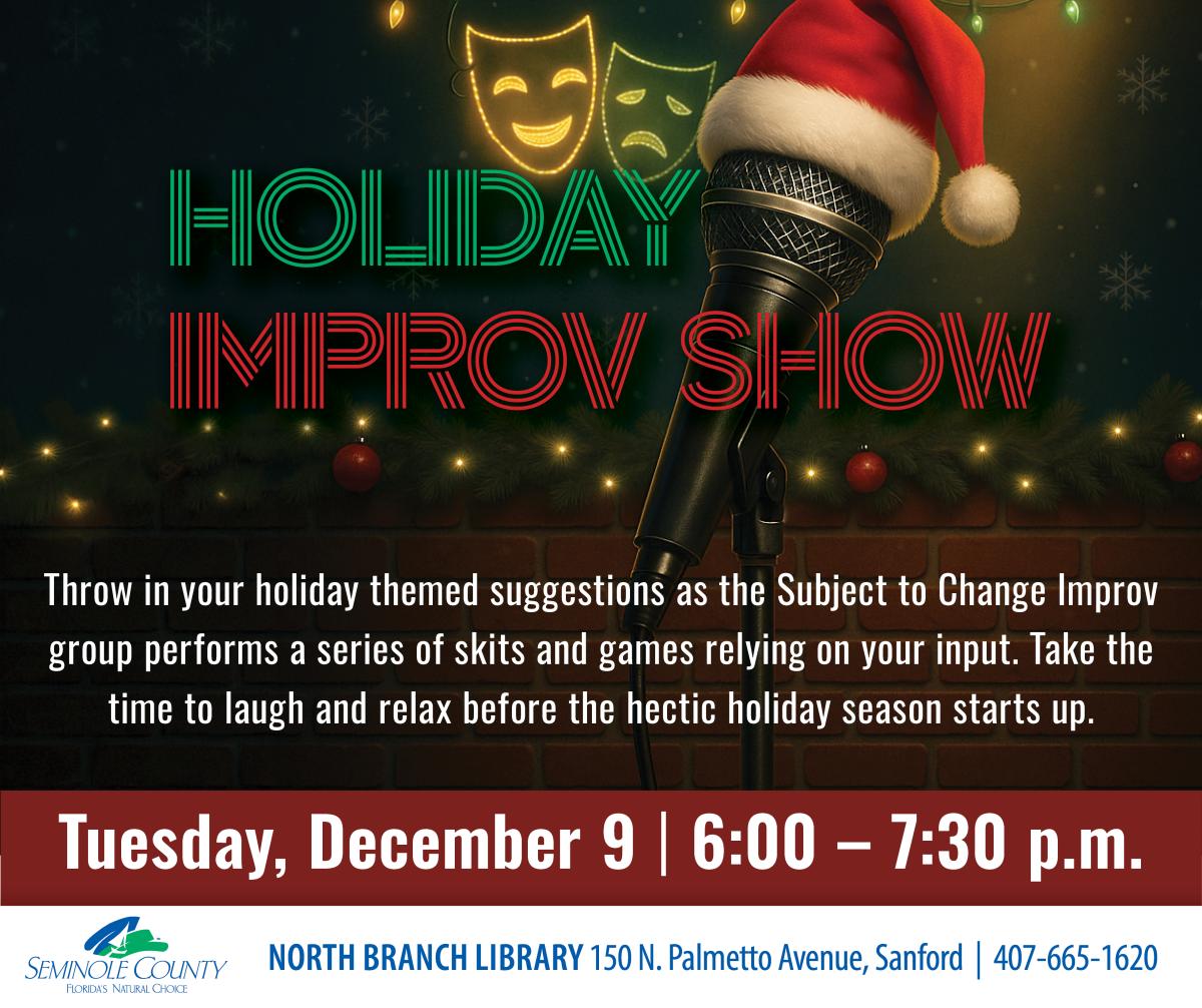 Holiday Improv Show flyer